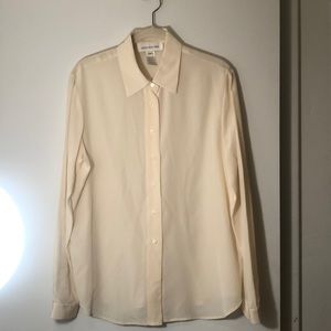 Women’s Ivory Silk Shirt